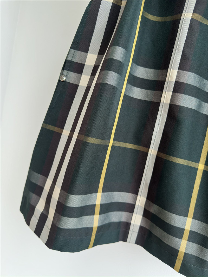 Bv*b*rry ink green check sleeveless vest skirt