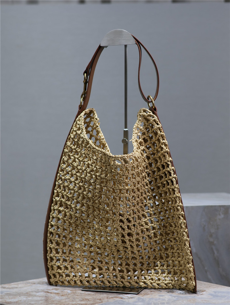 Y51 oxalis raffia shoulder bag