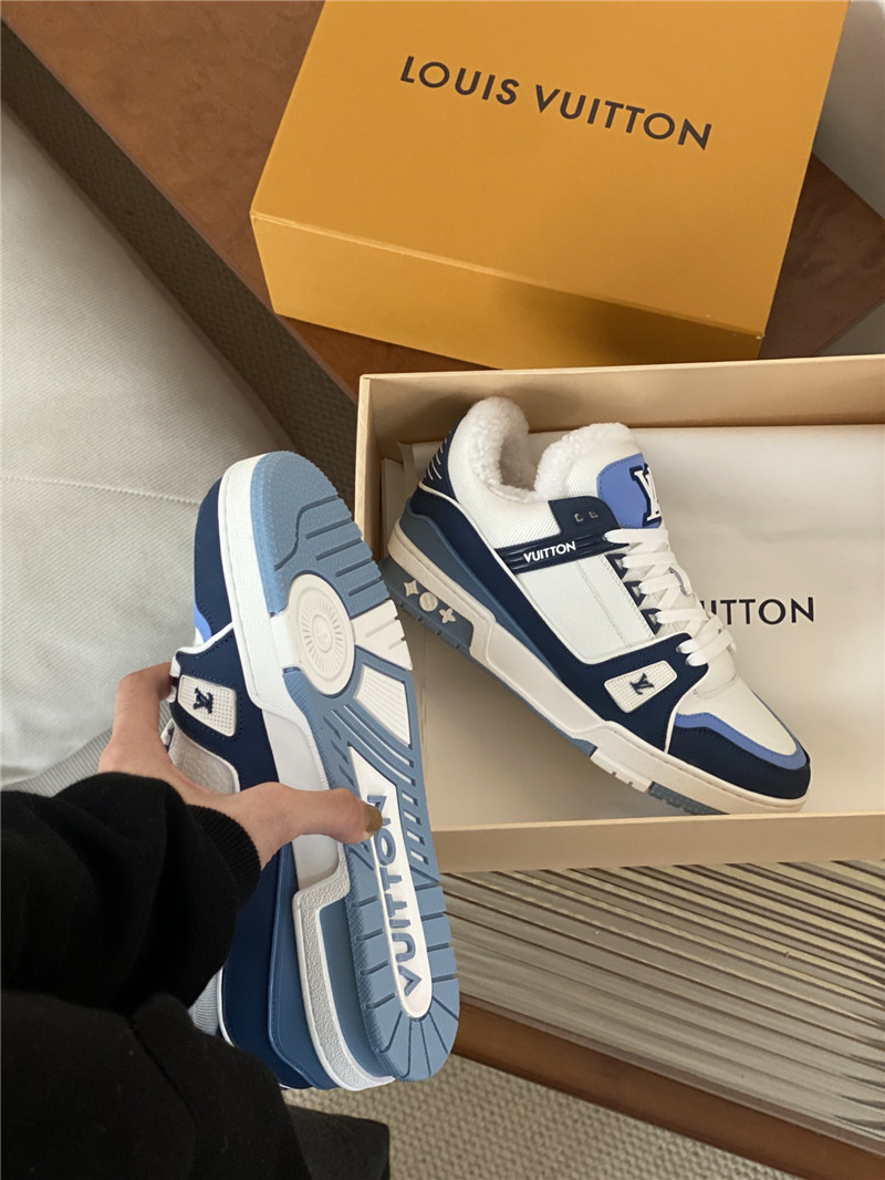 l0vis Vvtt0n lv trainer fur sneakers in blue