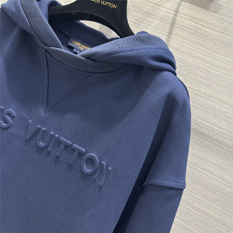 l0vis Vvtt0n lv blue hooded logo sweatshirt suit