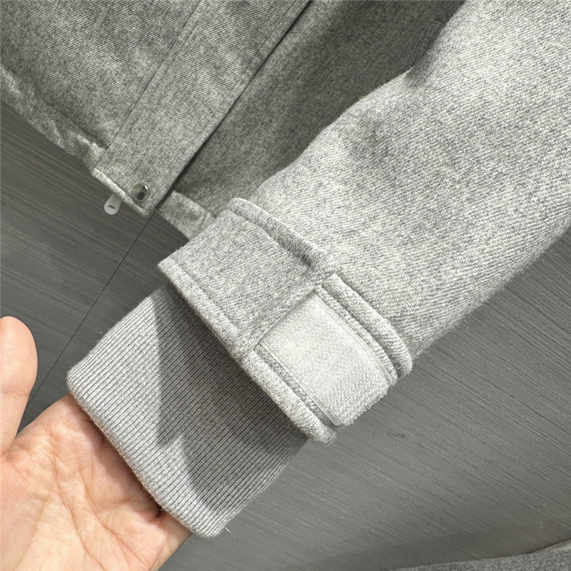 BC Light Gray Wool Down Jacket