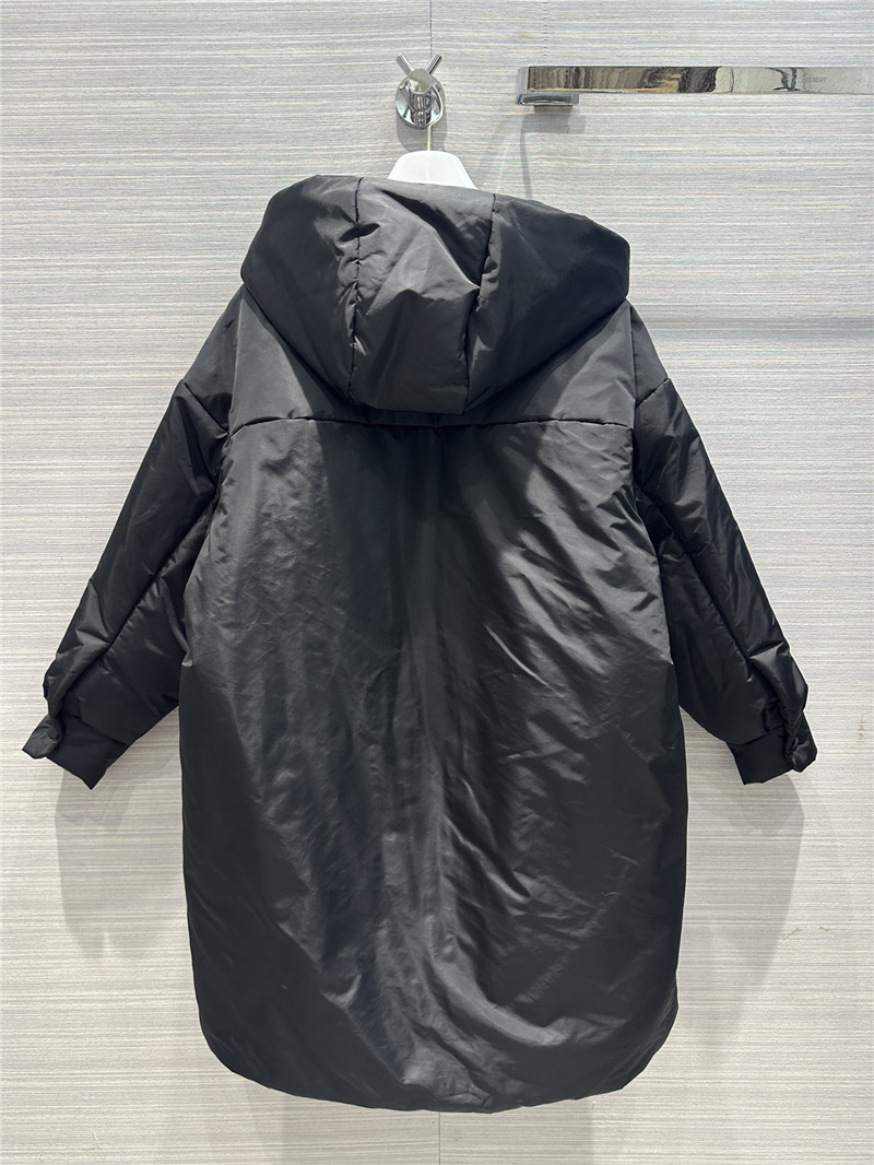 Pra*a regenerated nylon series large cotton jacket