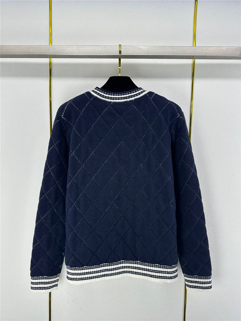 Ch**el logo plaid knitted sweater