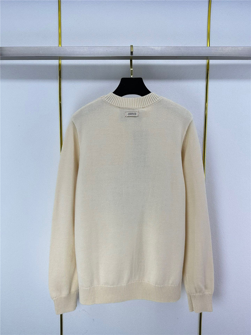 Gvc*1 off-white dragon appliqu¨¦ sweater