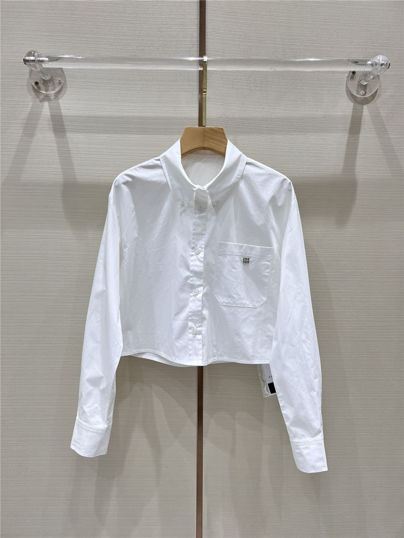 Givenchy new embroidered cotton shirt