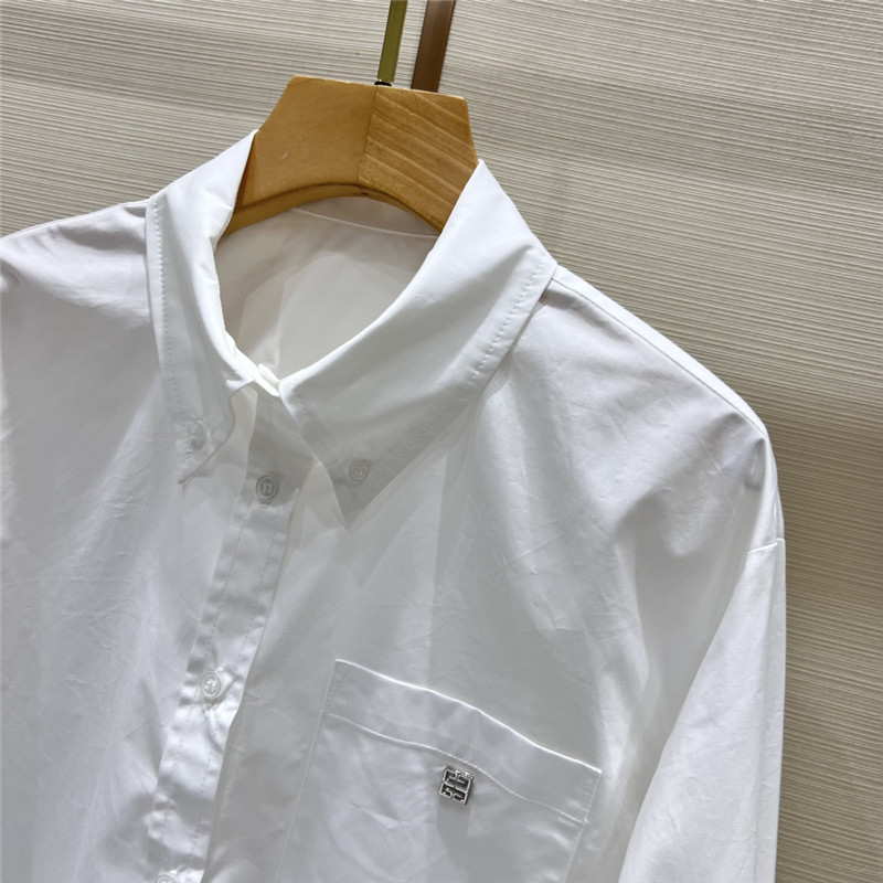 Givenchy new embroidered cotton shirt