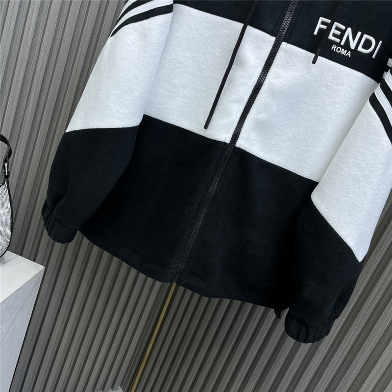 F**di hooded zipped jacket