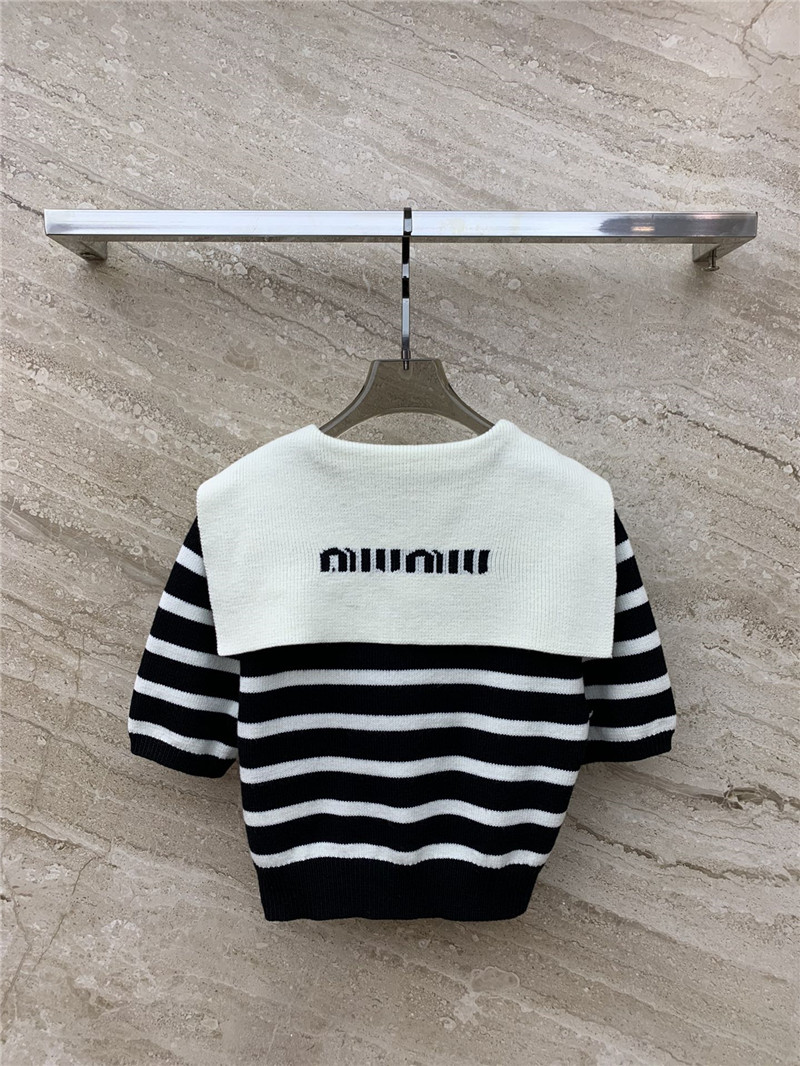 Miu Miu Spread-Collar Crop Cardigan