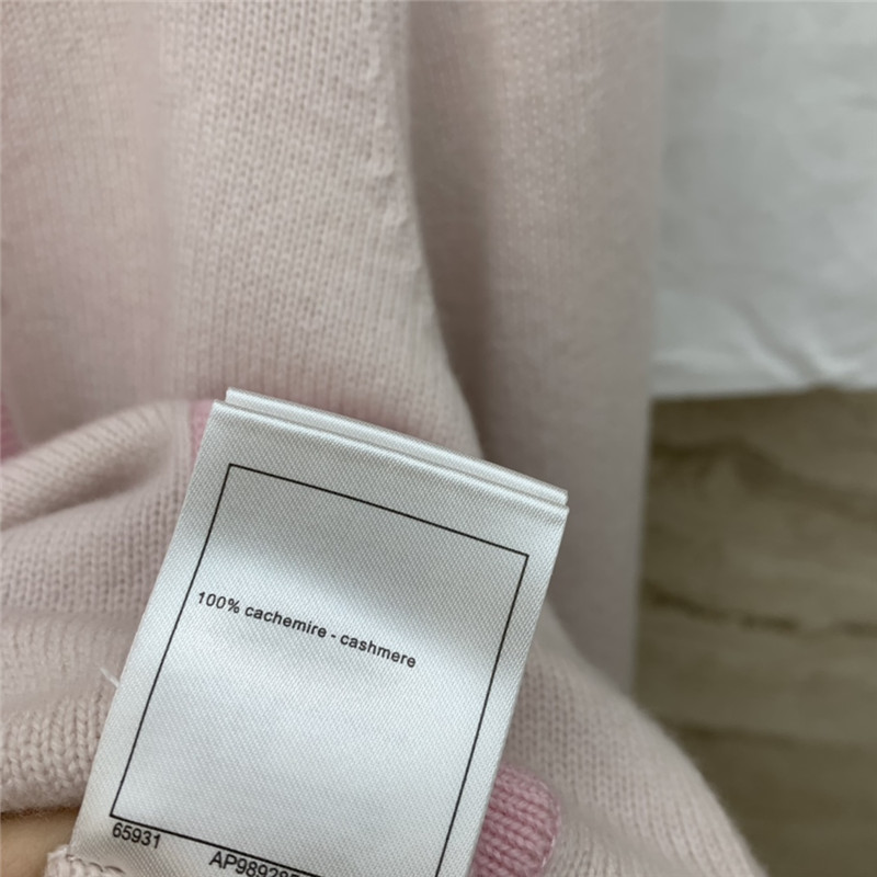 Ch**el macaron color cardigan in pink