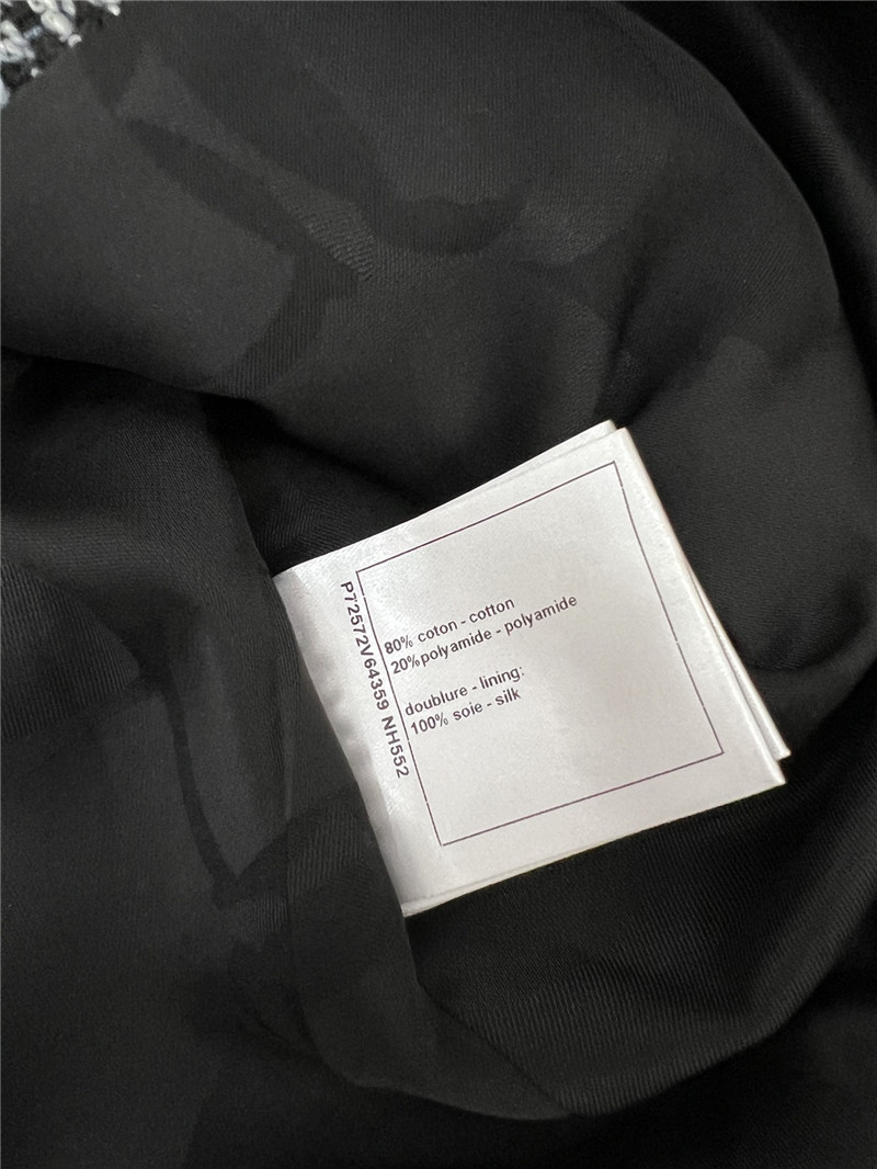 Ch**el plaid short lapel jacket