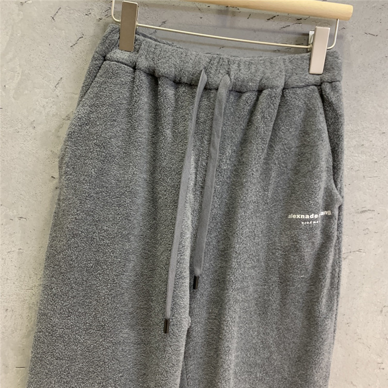 A1exa*der wang loose casual fleece cropped pants