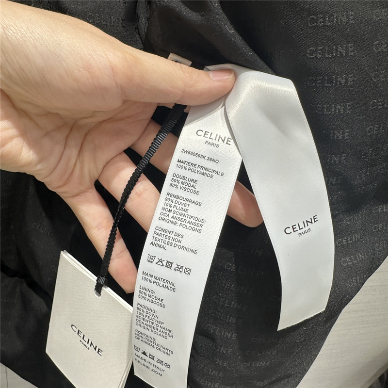 Ce1i*e arc de triomphe embroidered down jacket
