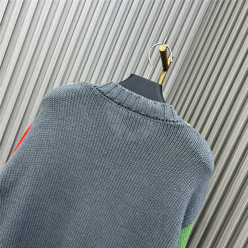 Miu Miu Colorblock Cable Knitted Cardigan