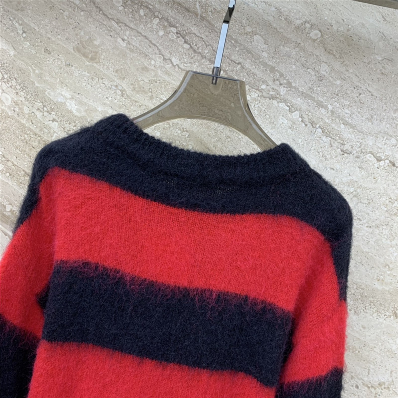 Va1e*ntin0 mohair oversize striped sweater