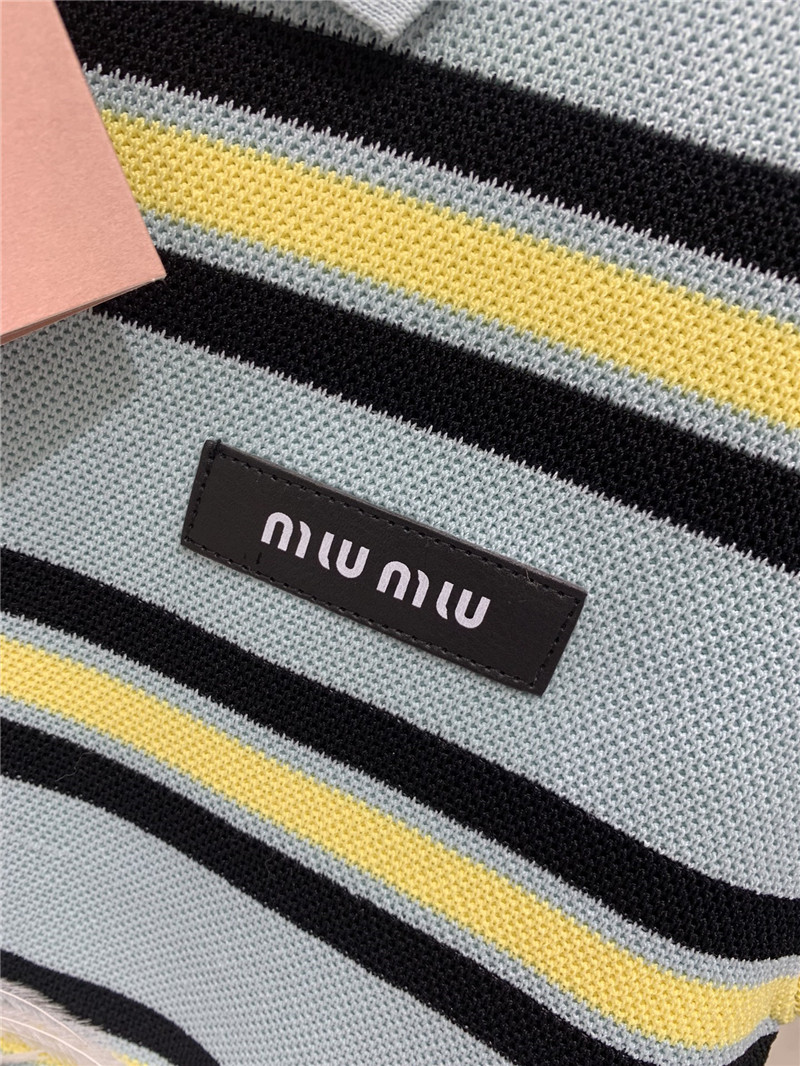 Miu Miu Striped Knitted Suit