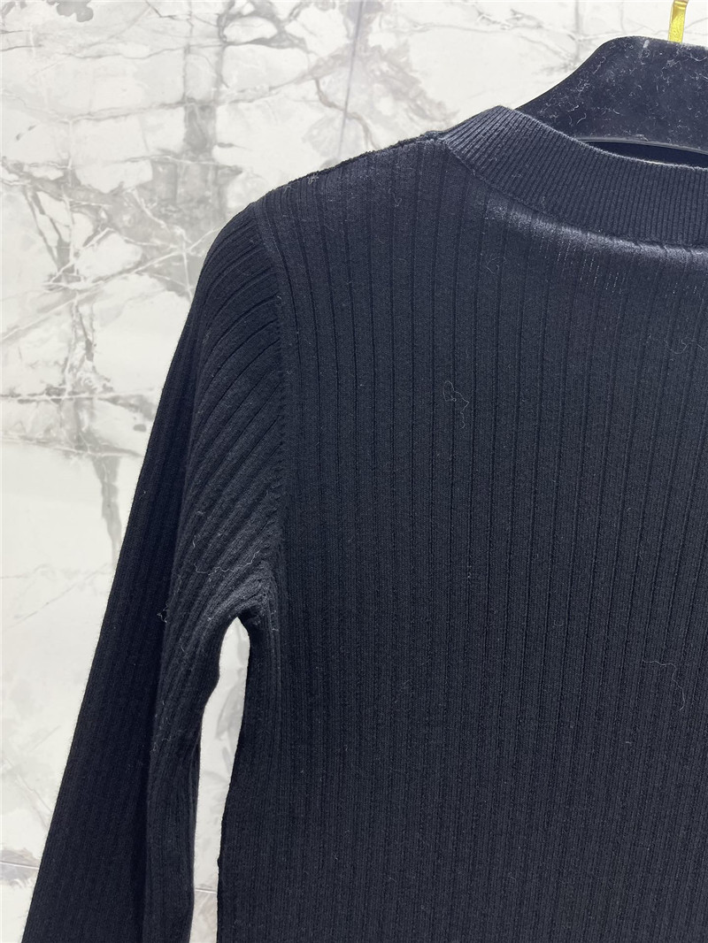 Ch**el logo paneled knitted sweater