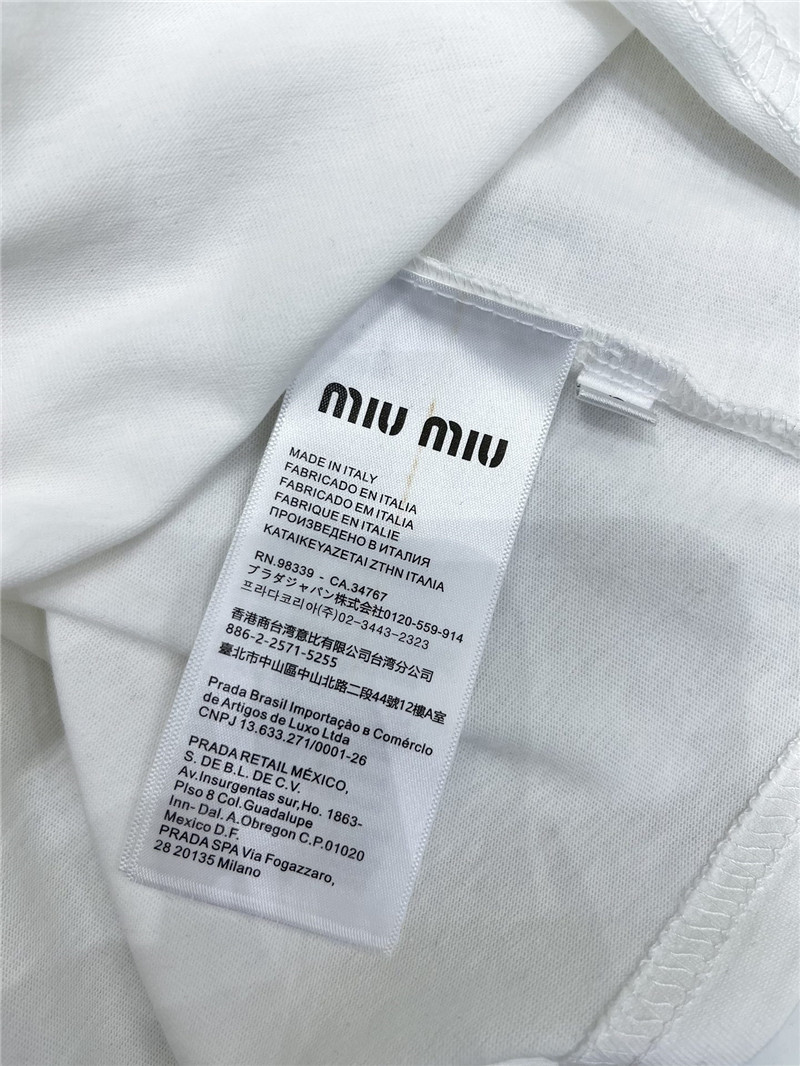 m1um1u new love color D1am0nd short-sleeved t-shirt
