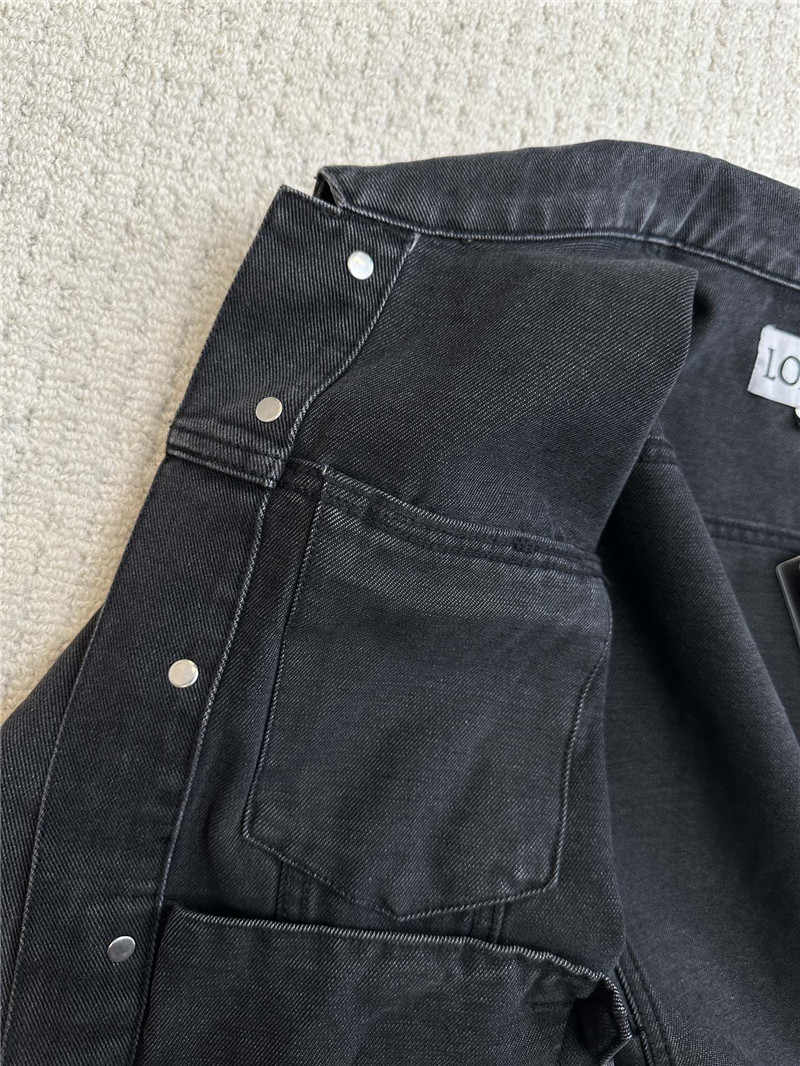 L0ew* new co-branded denim lapel jacket