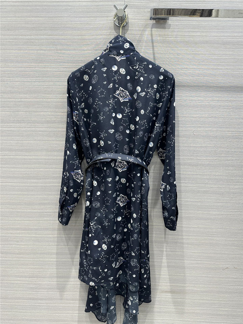 F**di starry printed silk dress