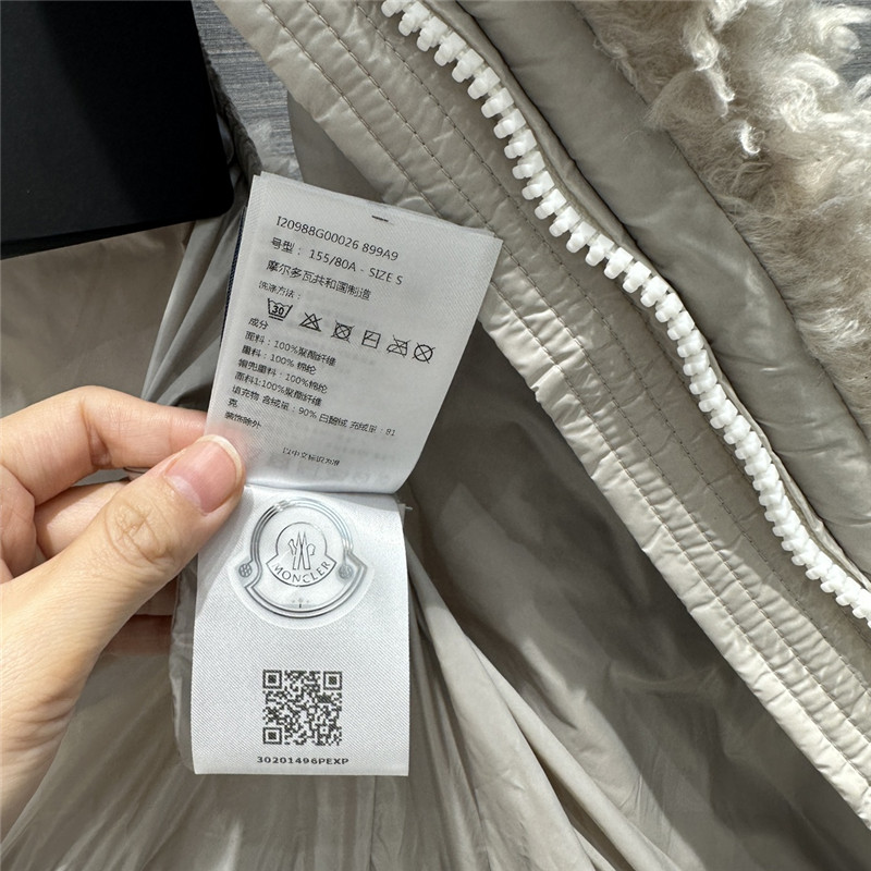 Moncler teddy terry wool vest down jacket