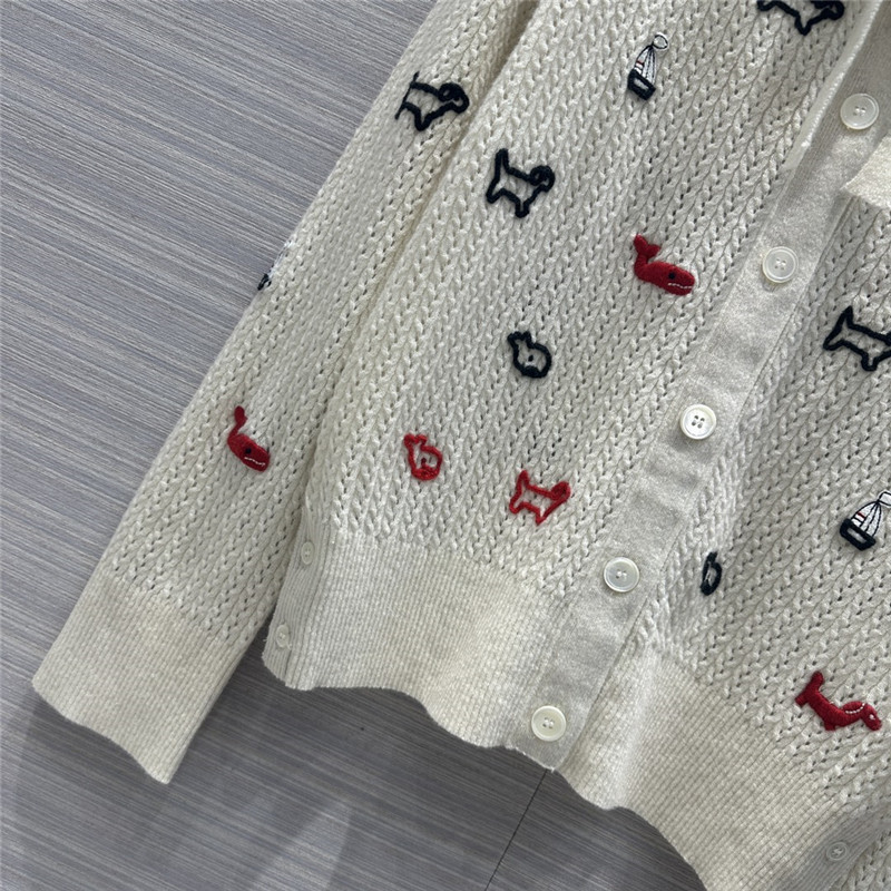 Thombrowne Collar Tie Cardigan