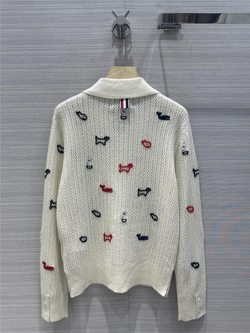 Thombrowne Collar Tie Cardigan