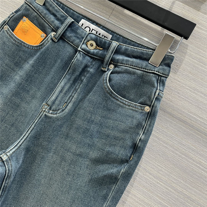 L0ew* three -color stick straight jeans