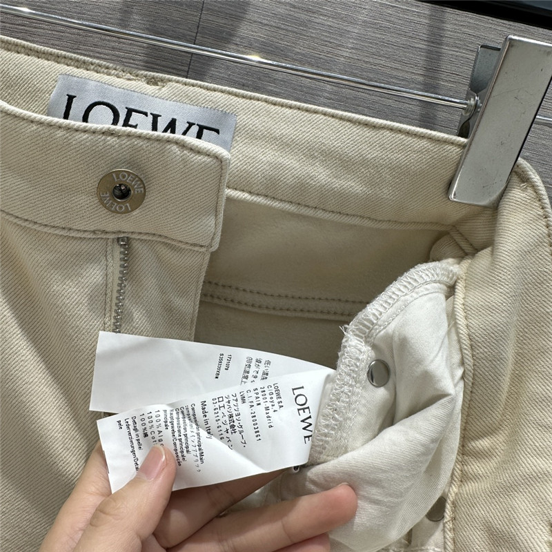 L0ew* three -color stick straight jeans