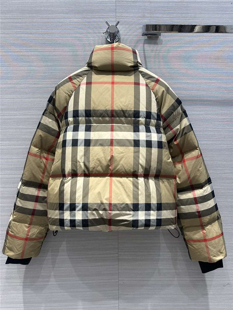 Bv*b*rry birch brown grid down jacket jacket