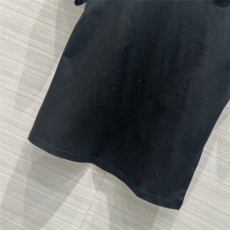 va1e*ntin0 crystal D1am0nd butterfly cotton t-shirt