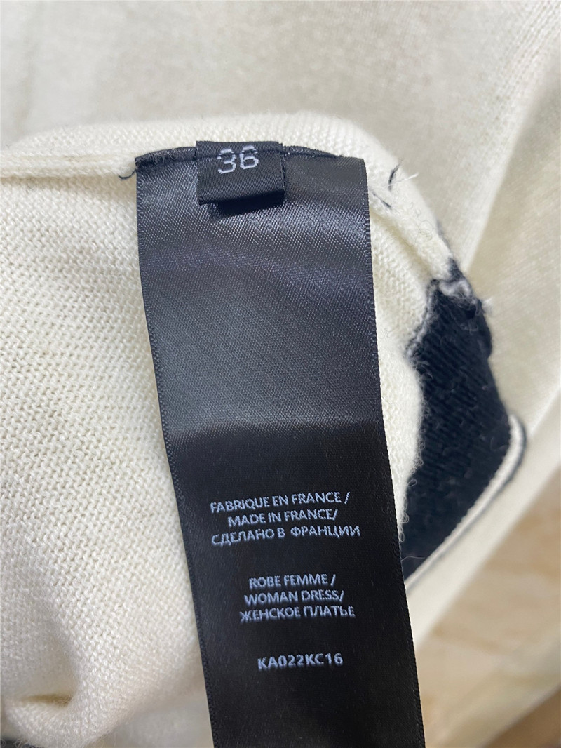 Balmain new letter embroidered cashmere top