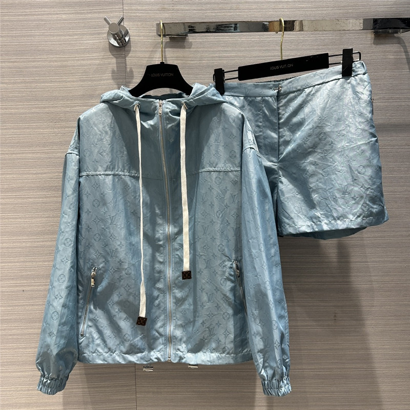 l0vis Vvtt0n lv monogram jacquard jacket suit
