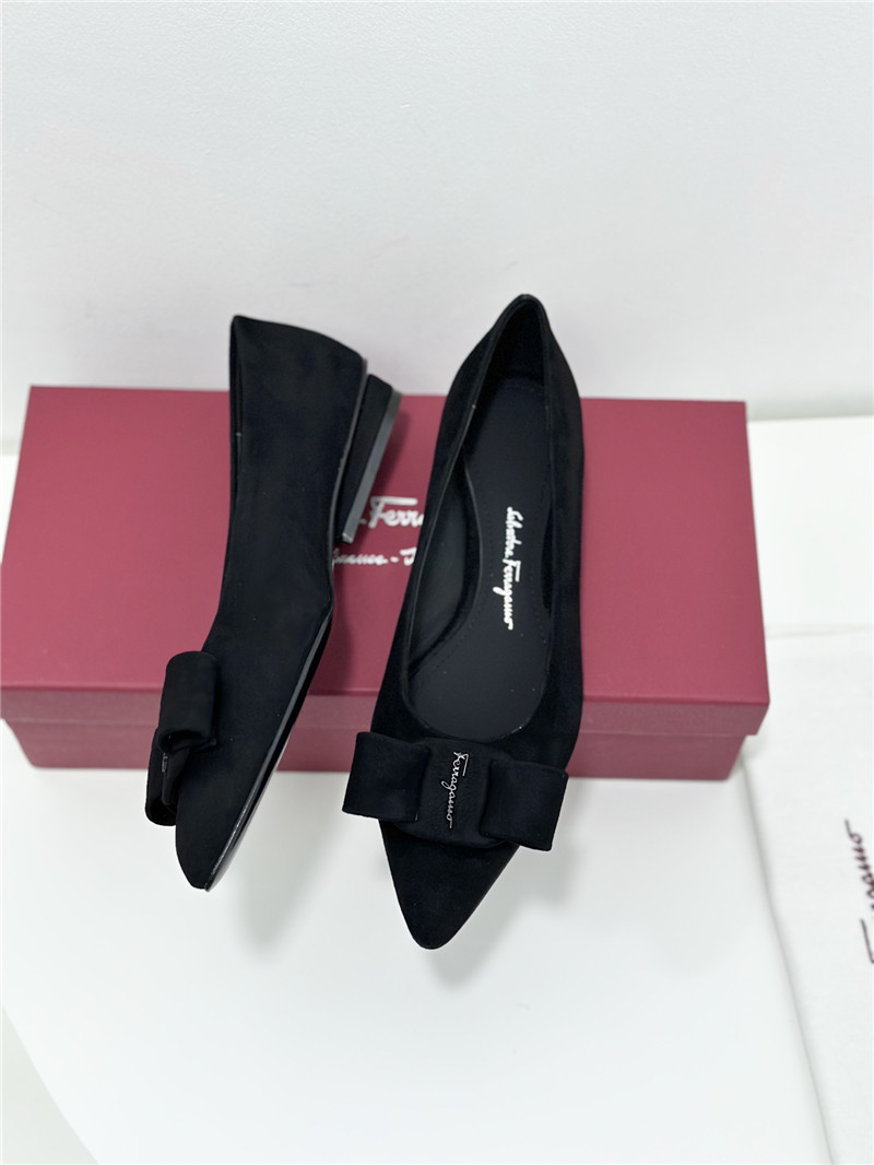 Salvatore Ferragamo pointed toe Viva ballet shoes