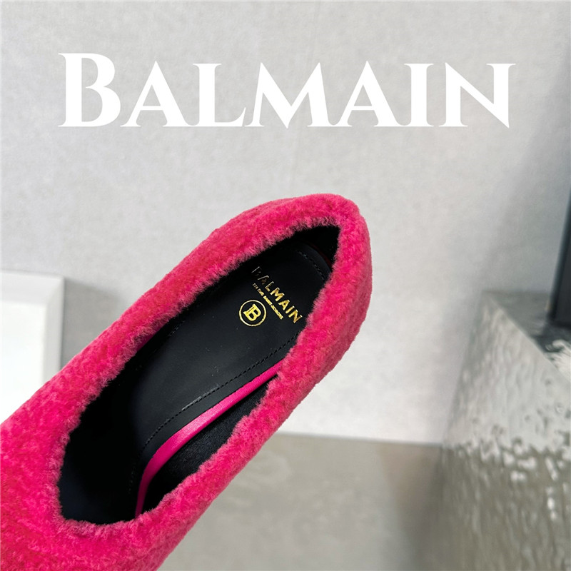 Balmain’s new Ruby lambswool stiletto mules