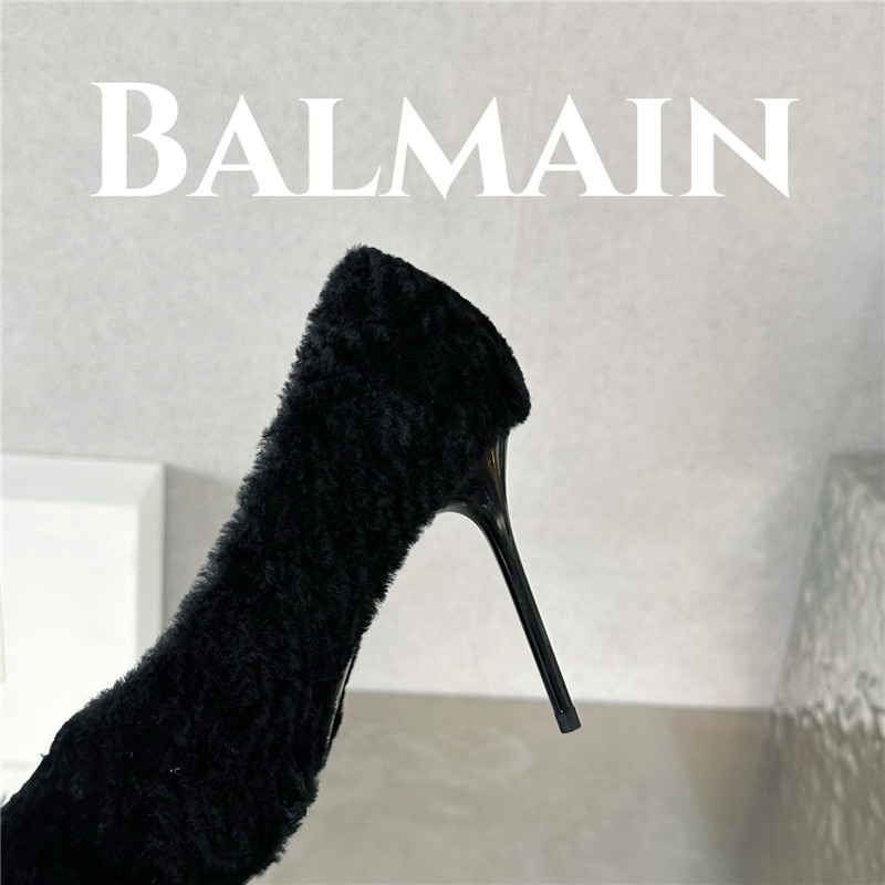 Balmain’s new Ruby lambswool stiletto mules