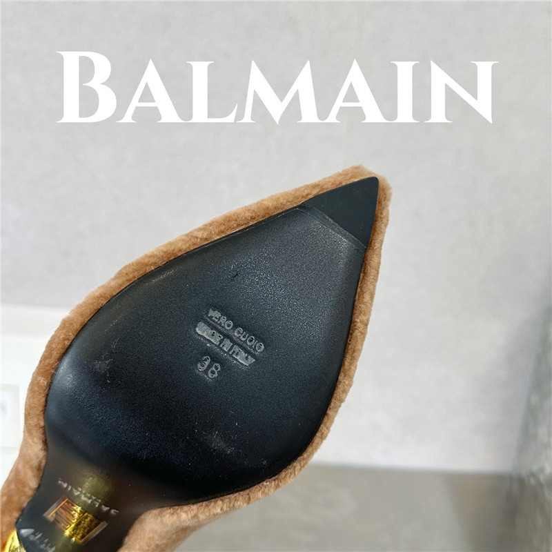 Balmain’s new Ruby lambswool stiletto mules