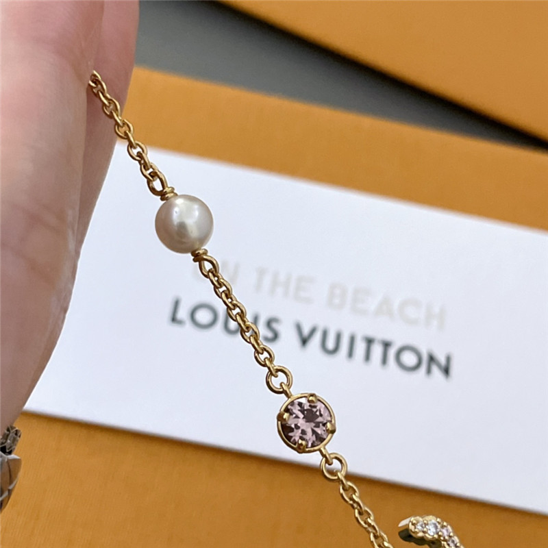 l0vis Vvtt0n lv pearl clover bracelet