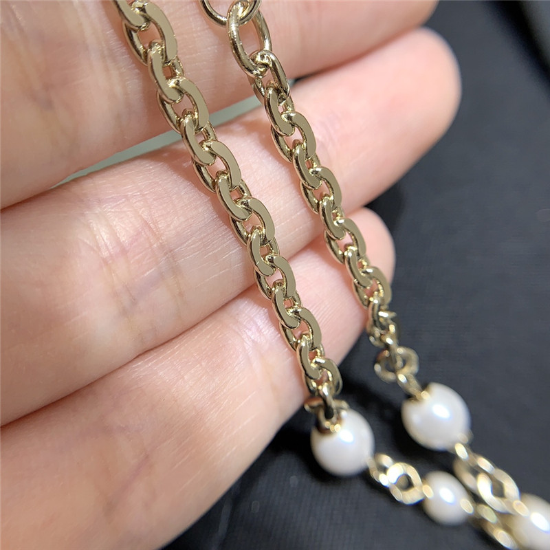 Ch**el pearl twist necklace