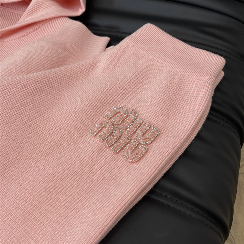 M1um1u hooded knitted suit