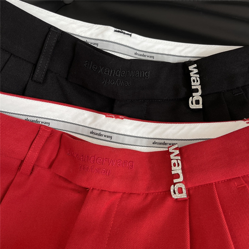 a1exa*der wang bright D1am0nd embroidered wide leg trousers