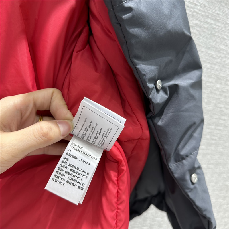 Ch**el double c hollow laminated short down jacket