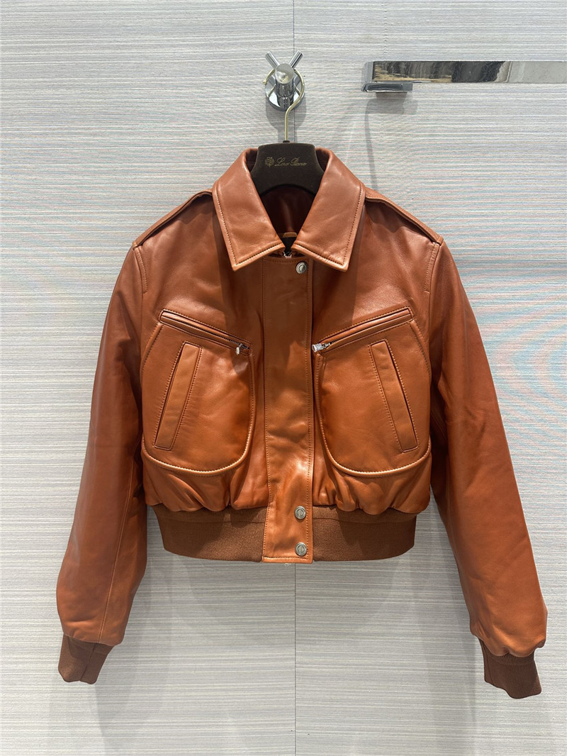 L0r0 P1ana quilted leather jacket