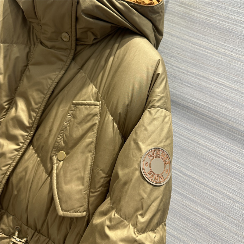 H**me5 reversible double-layer thickened long down jacket