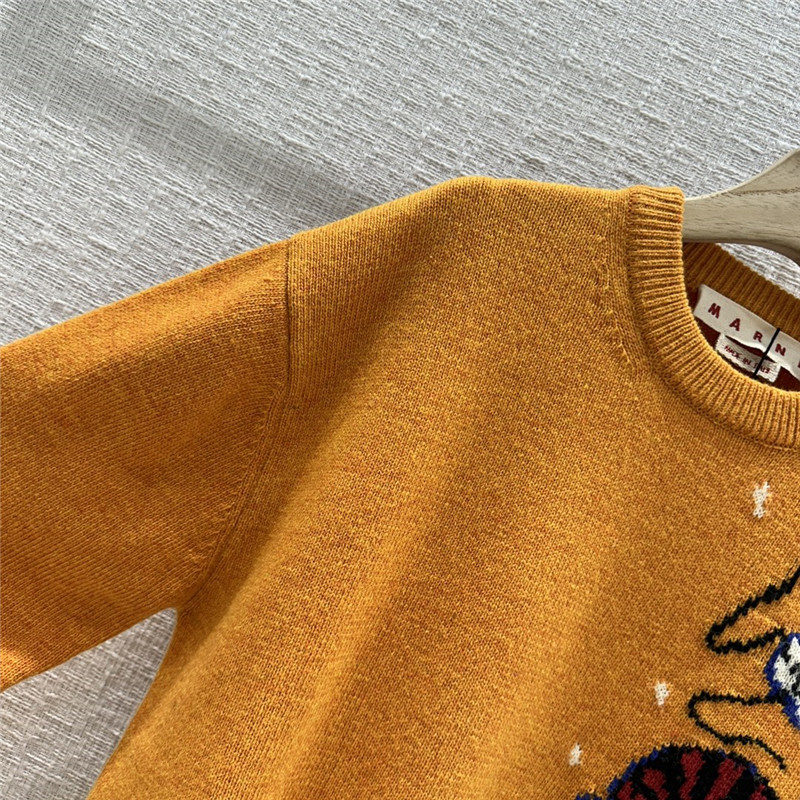 Marni Wool Jacquard Knitted Sweater