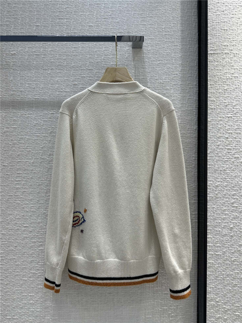 Marni Wool Jacquard Knitted Cardigan