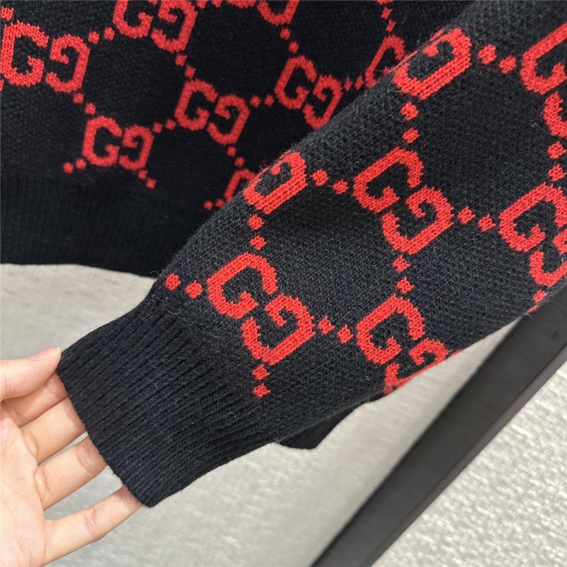 Gvc*1 gg logo intarsia sweater