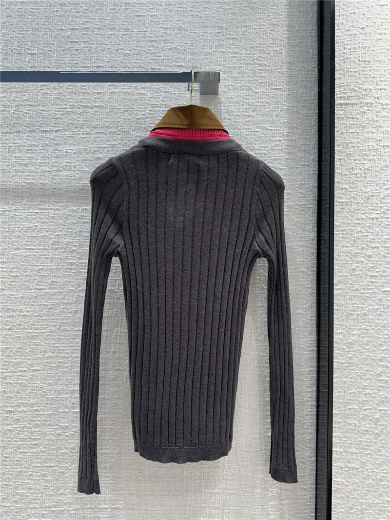 Pra*a ribbed knitted cardigan