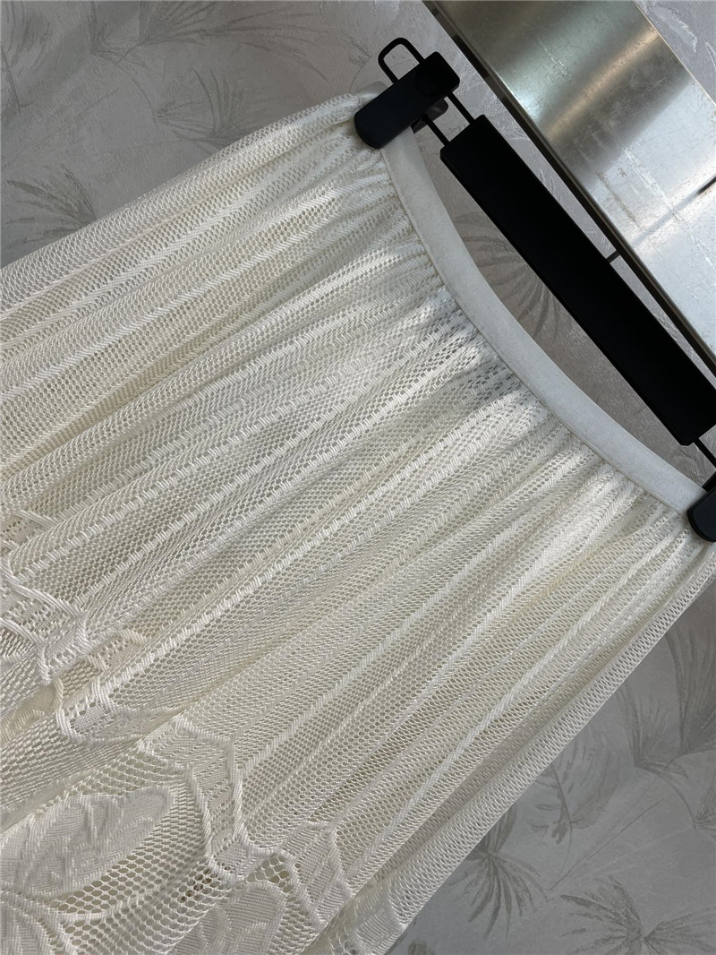 D10r high waist lace panel skirt