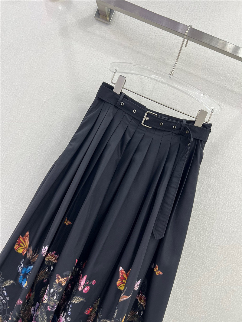 D10r belted long skirt