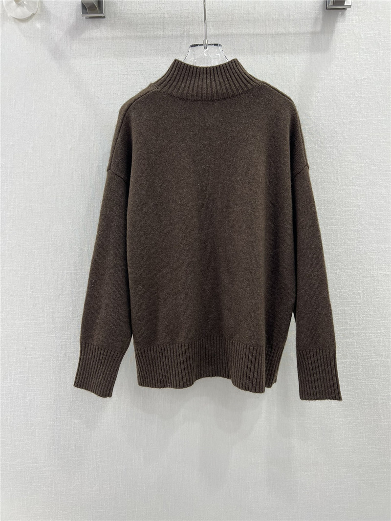 L0r0 P1ana brown cashmere pullover sweater